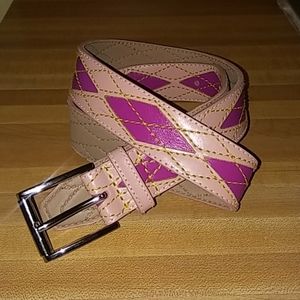 Express Women's Argyle Leather Belt